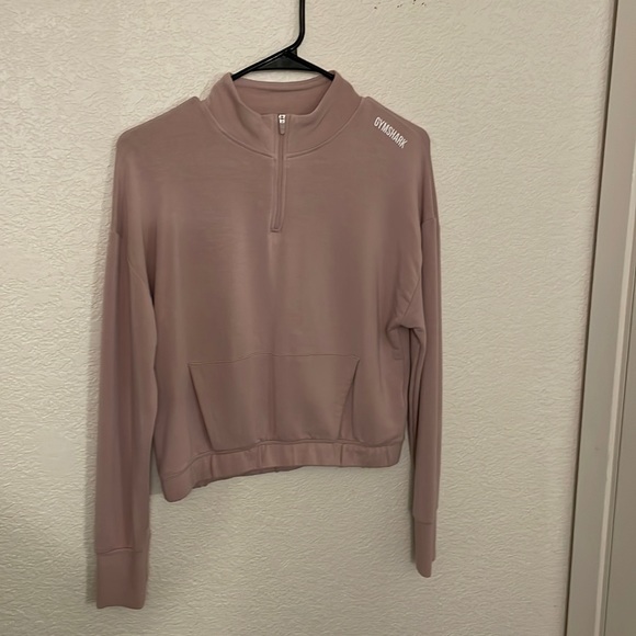 GYMSHARK CROP HALF ZIP - Picture 1 of 2